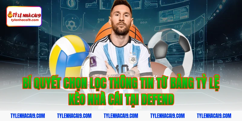 Bí quyết chọn lọc thông tin từ bảng tỷ lệ kèo nhà cái tại Defend